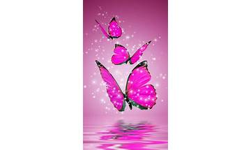 Pink Butterflies On Water Live Wallpaper for Android - Download the APK from Habererciyes